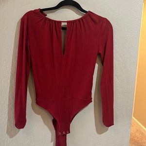 Red bodysuit